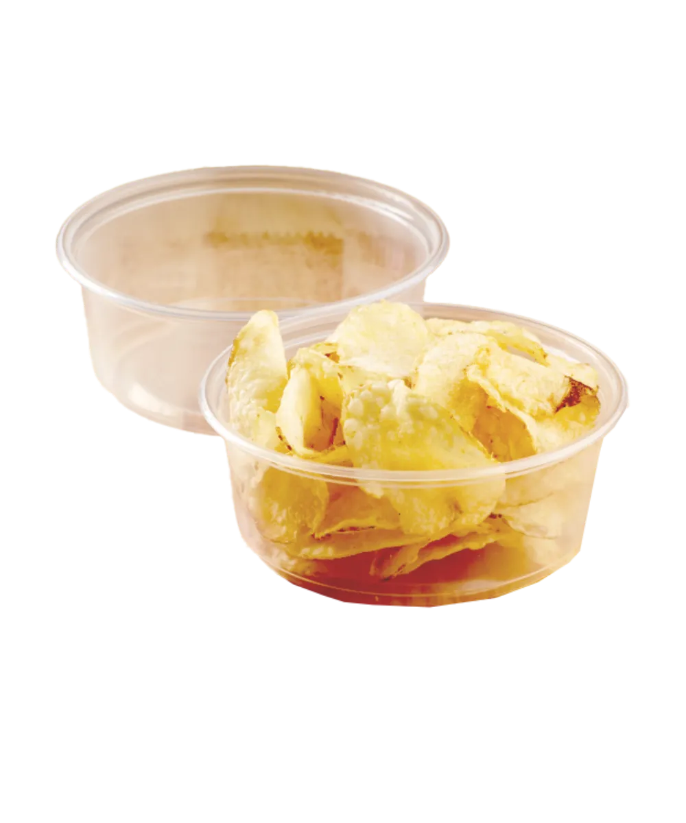 DELI CONTAINER 8oz PP PLASTIC CLEAR 117mm KARAT - 500/CASE