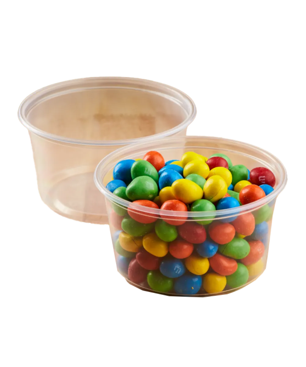 DELI CONTAINER 12oz PP PLASTIC CLEAR KARAT - 500/CASE