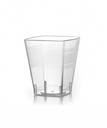 FOOD CATERING SHOT GLASS 2oz CLEAR PLASTIC SQUARE - 432/CASE