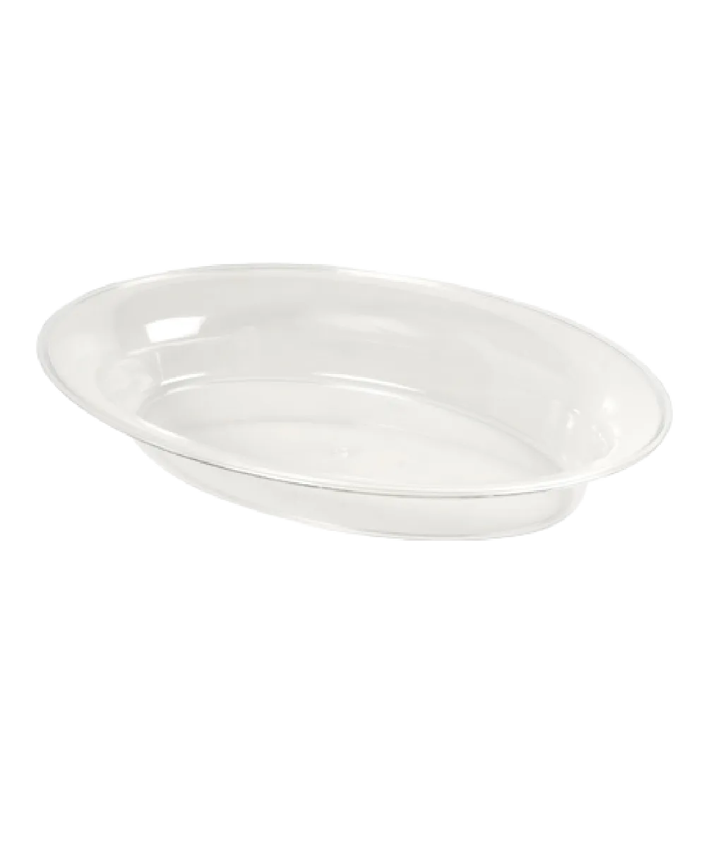 FOOD CATERING BOWL 14"X21" OVAL CLEAR PLASTIC - 20/CASE