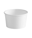 FOOD CATERING 8oz WHITE PAPER ROUND FOOD SOUP BOWL - 500/CASE