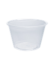 SOUFFLE / PORTION CUP 4oz CLEAR PLASTIC ROUND - 2500/CASE