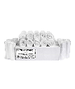 CAN LINER 24"X27" 16 GALLON CLEAR PLASTIC 8MC HCR HI-LENE ANTIMICROBIAL ODOR CONTROL TRASH BAG CORELESS ROLL - 1000/CASE
