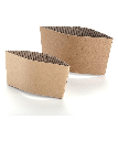 COFFEE CUP SLEEVE 8oz KRAFT PAPER FOR HOT BEVERAGES - 1000/CASE