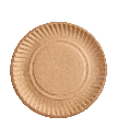 PLATE PAPER 9" KRAFT NATURAL - 1000/CASE
