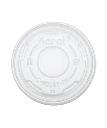 FLAT LID PLASTIC CLEAR ROUND FOR 5oz PAPER HOT OR COLD CONTAINER  87mm RECYCLABLE - 1000/CASE