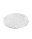 CONTAINER LID CLEAR PP PLASTIC ROUND 100mm FLAT FOR 12oz Karat RECYCLABLE  - 1000/CASE