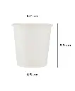 CUP 4oz WHITE PAPER ROUND FOR HOT BEVERAGE SINGLE WALL - 1000/CASE