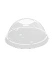DOME LID PLASTIC CLEAR  ROUND FOR 5oz PAPER HOT OR COLD CONTAINER 87mm Karat RECYCLABLE - 1000/CASE