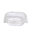 FOOD CONTAINER 4oz TAMPER EVIDENT CLEAR RPET DELI HINGE LID - 400/CASE