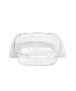 FOOD CONTAINER 12oz TAMPER EVIDENT CLEAR RPET DELI HINGE LID - 200/CASE