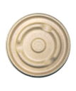 BOWL LID FIBER FITS 8oz 12oz 16oz BARREL BOWL ROUND - 500/CASE
