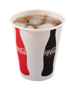 CUP 12oz WAX/POLY PAPER Coca-Cola® COLD BEVERAGE MOSITURE RESISTANT - 2000/CASE