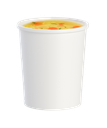CONTAINER 32oz PAPER POLY WHITE DBL HOT OR COLD FOOD MOISTURE RESISTANT - 500/CASE