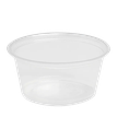 SOUFFLE / PORTION CUP 2oz PLASTIC CLEAR ROUND DIXIE 2.5"x2.5" 1.5" - 2400/CASE