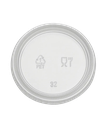 CUP LID PET CLEAR 3.25-4oz SOUFFLE / PORTION CUPS DIXIE - 2400/CASE