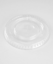 CUP LID 16oz 20oz 24oz CLEAR PET ROUND FLAT FOR COLD BEVERAGE 98mm RECYCLABLE - 1000/CASE