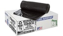 CAN LINER PLAST 40X47 1.3 BLK 45GAL ANTIMICROBIAL XX-HVY LOAD CAPACITY 20/5 ROLLS (100)