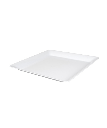 CATERING TRAY 16"X16" PLASTIC WHITE SQUARE SERVING PLATTER - 20/CASE