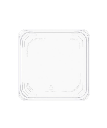 CONTAINER LID 6" SQUARE CLEAR PET RECESSED LEAK RESITANT TEMPER EVIDENT AND TAMPER RESISTANT RECYCLABLE - 300/CASE
