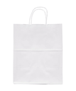 BAG PAPER WHITE BISTRO 10"X7"X12" w/TWIST HANDLE RECYCLABLE - 250/BOX