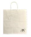 BAG PAPER 13"x7"x13" WHITE HEAVY "THANK YOU" W/TWIST HANDLE RECYCLABLE - 250/BOX