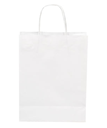 BAG PAPER WHITE 8"X4"X9" WITH TWISTED HANDLES BORA RECYCLABLE - 250/BOX